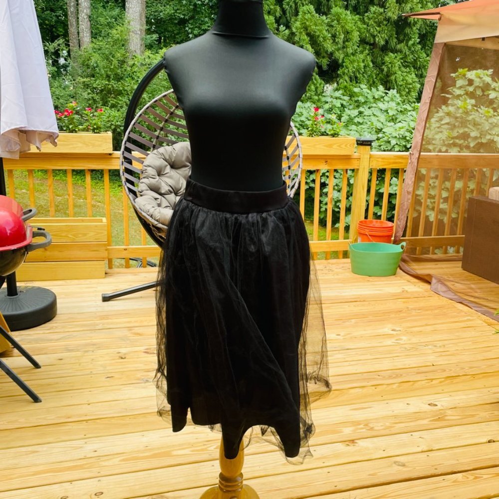 Black Tulle Skirt size L